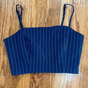 COPY - nautical navy and white striped forever top, part of matching set pictur…